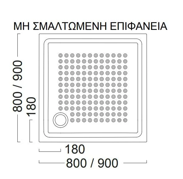 Γωνιακή Ντουσιέρα GSI 80x80x4,5 εκ. SLIM - Image 4