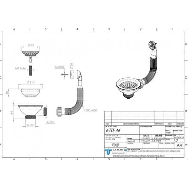 Black sink valve with overflow