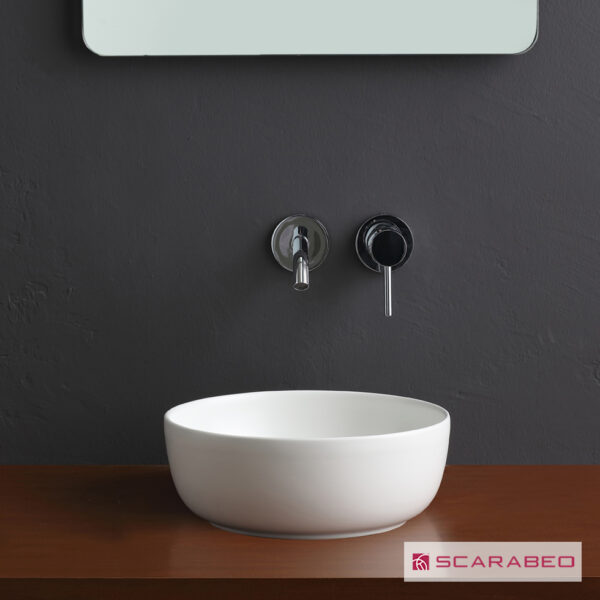 Νιπτήρας Πορσελάνης Φ33 Scarabeo Pearl (White Matt)