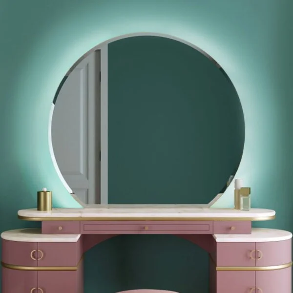 LED illuminated room mirror Φ60/Φ70/Φ80 bijoux