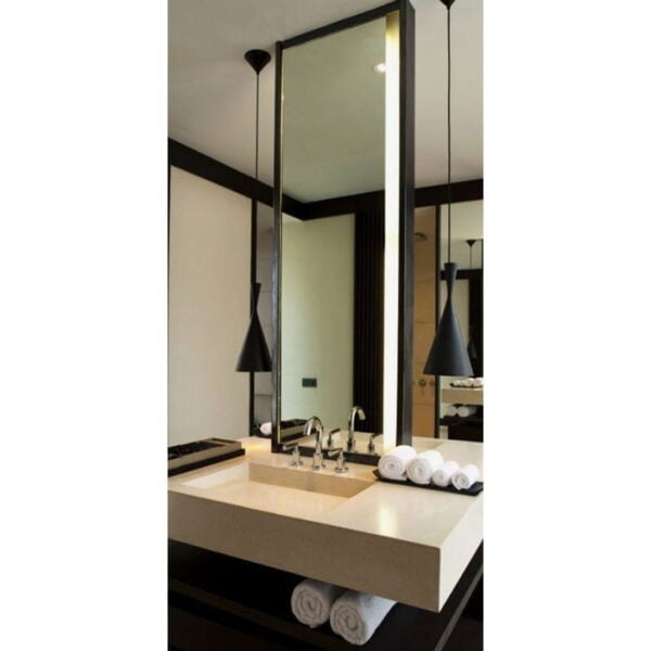 LED illuminated bathroom mirror 50x150 hanging