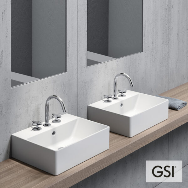 Νιπτήρας Πορσελάνης Kube-X 45x35GSI White