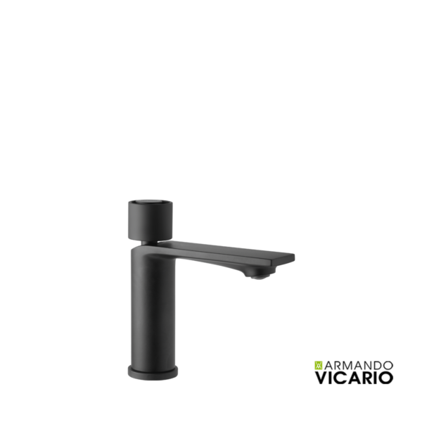 Μπαταρία νιπτήρος θερμομικτική HALO με βαλβίδα clic-clac VICARIO Ιταλίας black matt