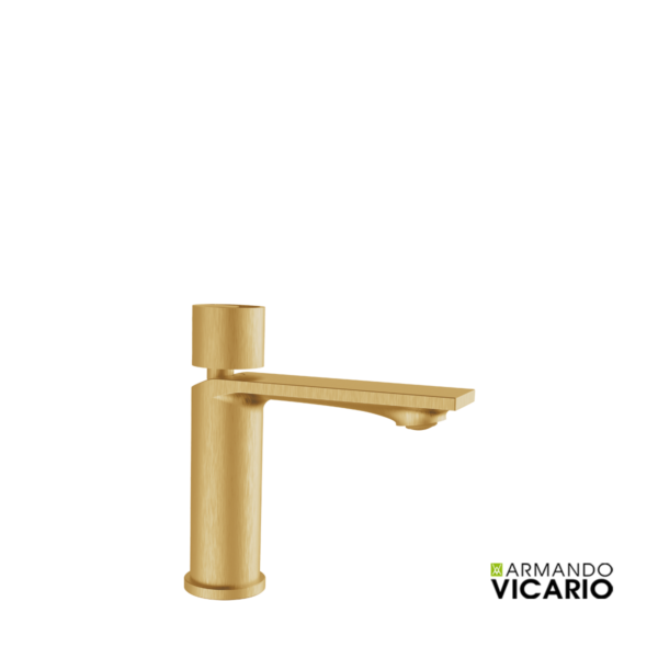 Μπαταρία νιπτήρος θερμομικτική HALO με βαλβίδα clic-clac VICARIO Ιταλίας gold brushed