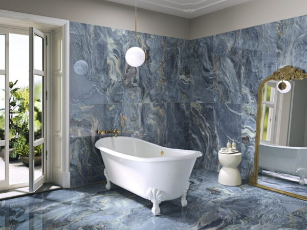 BLUE MARBLE LOOK TILE