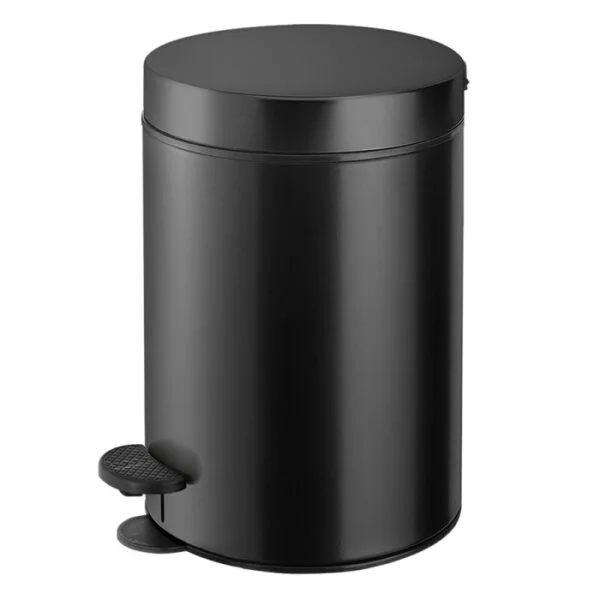 Χαρτοδοχείο black mat 12L στρογγυλό sanco e-fontana