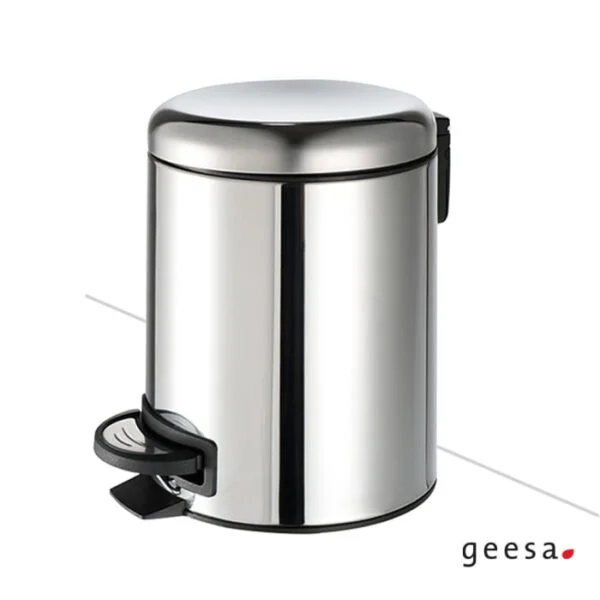 Χαρτοδοχείο chrome 5L στρογγυλό geesa e-fontana