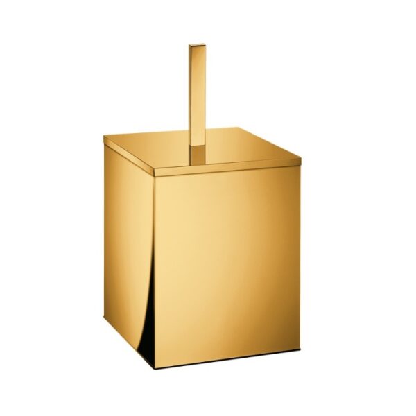 Χαρτοδοχείο gold 24k polished τετράγωνο χωρίς πετάλ ποδιού sanco e-fontana