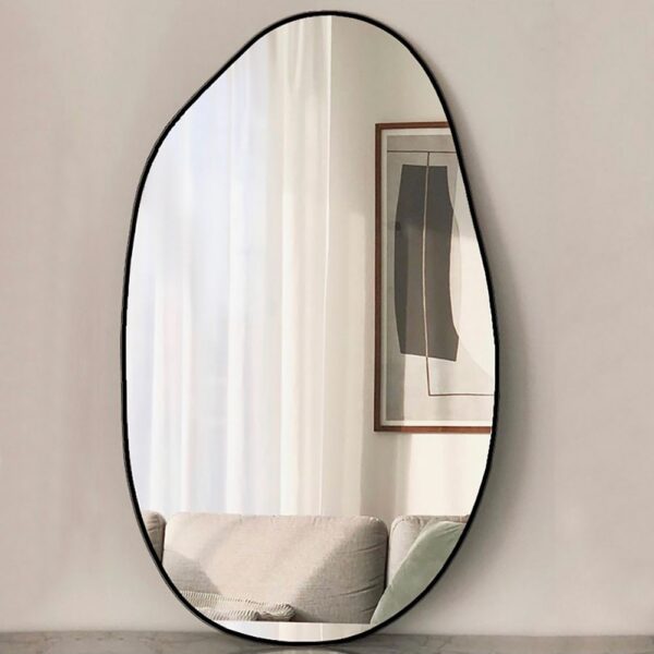 Καθρέπτης μπάνιου τοίχου σε σχήμα βότσαλο 55x90/80x160