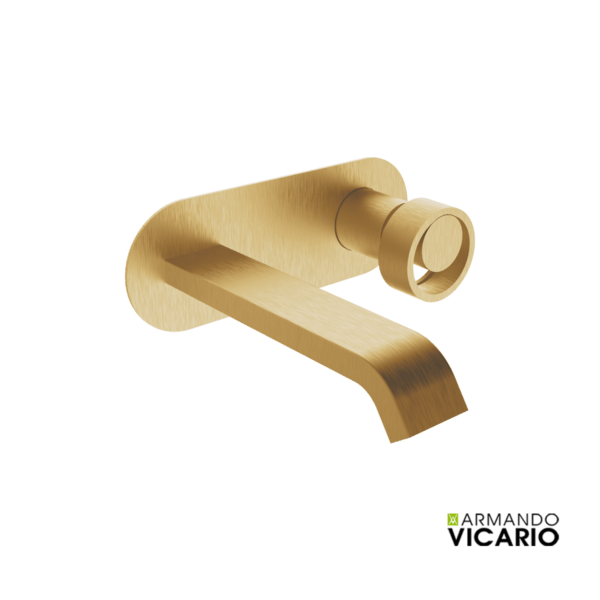 Μπαταρία νιπτήρος εντοιχισμού θερμομικτική HALO VICARIO Ιταλίας gold brushed